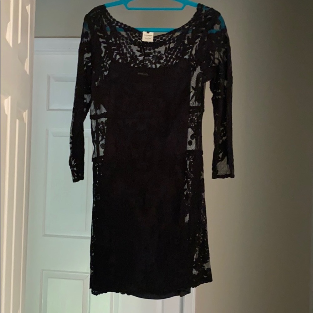 NWT Express Black Lace Dress